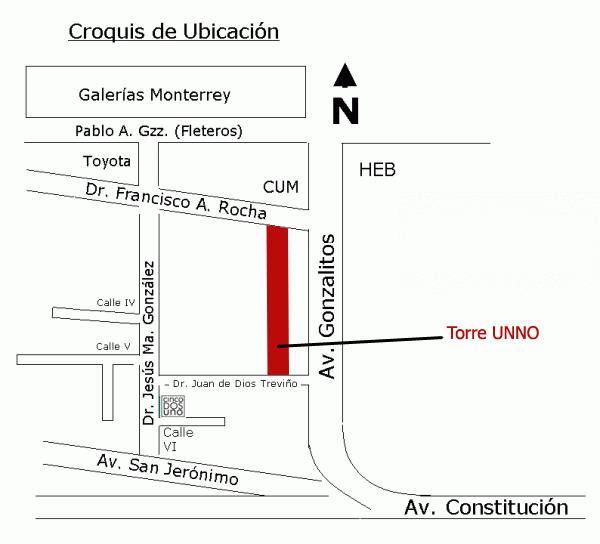 Mapa de Ubicacion - Torre Unno